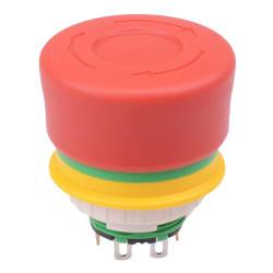 XA1E-BV3SG12R Unibody 16mm Emergency Stop Switch 1NO-2NC IDEC