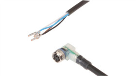 Złącze Kablowe Gniazdo Kątowe M8 Druga Końcówka Niezarobiona 4P 10M Pur Vka00471