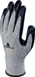 Rękawice dziane z włókna Econocut, dłoń powlekana nitrylem, ścieg 13, kolor Szaro-czarny, rozmiar: 11, VECUTB03GRG311 /3 pary/