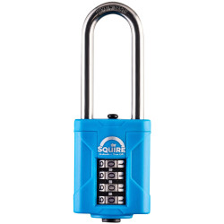 Squire CP40S25BX CP40S25 Rustproof Marine Padlock, 40mm, Long Shackle, Boxe