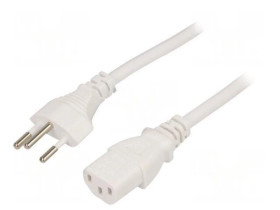 SN30-3/10/3.0WH Kabel: 3x1mm2, IEC C13 żeński,SEV-1011 (J) wtyk, 3m