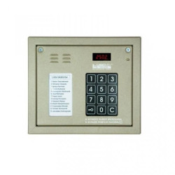 Cyfrowy panel domofonowy systemu CD-2502. Wyposażony w klawiaturę numeryczną, listę lokatorów i czytnik RFID CP-2502NR beżowy