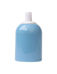 CERAMICZNA OPRAWKA ŻARÓWKI E27 PASTELOWA LAZUROWA