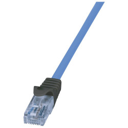 LogiLink CPP010 network cable CAT 6A 10 m Blue halogen-free flame-retardant