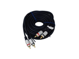 Przewód 2x2 cinch wtyk-wtyk 5m RKD200 z żyłą sterującą Vitalco