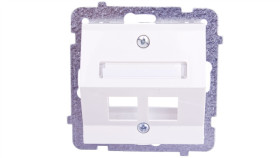 As Obudowa Gniazda Komputerowego Podwójnego Skośna Ecru Gpk-2Gs/P/27