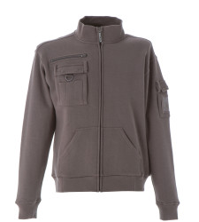 Sweter, 990248, Unisex, L, L, Szary, Bawełna 35%, Poliester 65