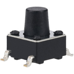 R-TECH 783823 SMT Tactile Switch 6 x 6mm, Height 7.0mm, 160gf