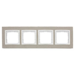 Ramka poczwórna DRN4/91 al betone Kontakt Simon54 Nature