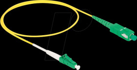 83234 Fiber optic cable, LC-APC / SC-APC, simplex, OS2, 0.5m