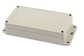 Obudowa ogólnego użytku ABS szerokość zew. 85 mm długość zew. 165 mm wys. zew. 40 mm Hammond IP65 Jasnoszary