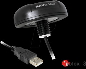 62531 GPS receiver/u-blox 8/USB/roof mounting/4.50 m