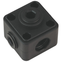 Sealey CASPB Porting Block 5 x 1/2&quot; Connection