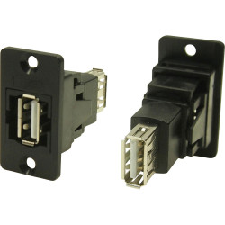 Cliff CP30608N Adapter: USB Type A &#x21D4; USB Type A 1pc Socket