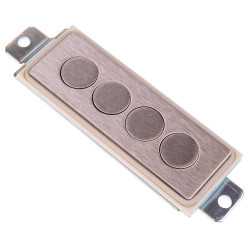 VR00410 4-Key Rear Mounting Stainless Steel Keypad IP65 APEM