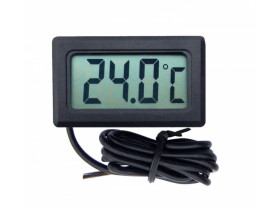 Termometr panelowy LCD -50c do 100C Panel czarny 45mm x 26mm .Kabel...