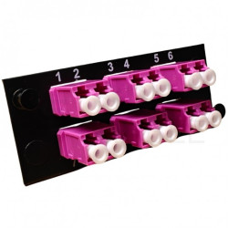 Płytka 12FO sześciodrożna 6xDuplex LC MM OM4 różowa Molex