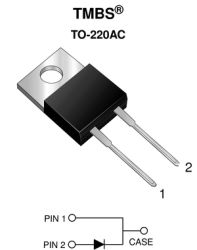 VT4045BP-M3 TMBS&#174; (Trench MOS Barrier Schottky) Rectifier for PV Solar Cell Bypass Protection Ultra Low VF = 0.28 V at IF =