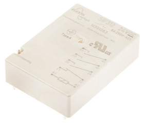 Przekaźnik niezatrzaskowy z wymuszonym prowadzeniem styków , 3PNO, SPNC, 24V dc, montaż PCB, Elesta