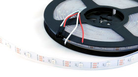 Taśma LED RGB WS2812B, 5V, biała, 30/m, IP67 wodoodporna
