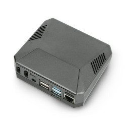 Obudowa do Raspberry Pi 4B aluminiowa z wentylatorem - Argon ONE M.2 - szara