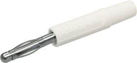 2.4 mm plug, solder connection, 0.5 mm², white, FK 04 L NI / WS