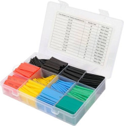 Zestaw rurek termokurczliwych kolorowych 530szt