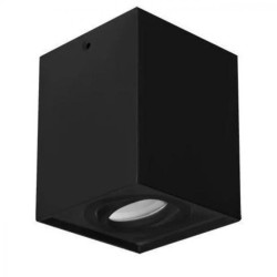 Lampa oprawa sufitowa plafon natynkowy HARY D czarny kwadratowy GU10 03716 STRUHM