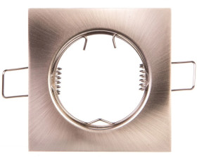 Oprawa punktowa PORTO, IP20, kwadrat, inox, TYP DS10