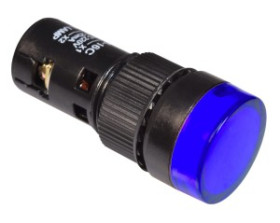 Kontrolka 16mm LED APT 24V niebieska