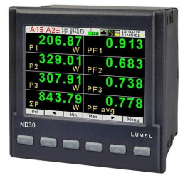 ND30 Miernik parametrów sieci 1- i 3-fazowej z opcją rejestracji i ethernetu (ND30)