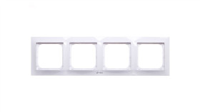 Impresja Ramka Poczwórna Do Łączników Ip44 Biała Rh-4Y/00