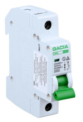 Wyłącznik nadprądowy B63 63A 1P 6kA AC Gacia