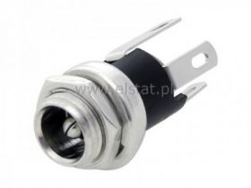 Gniazdo DC 2,5 / 5,5 montaż do obud. metal