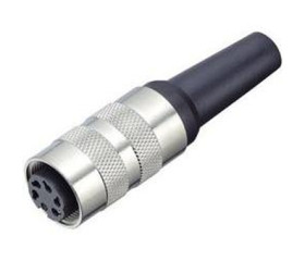 Złącze wielostykowe przemysłowe 4-pinowe M16 Montaż na kablu Gniazdo binder