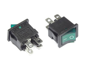 Przełącznik kołyskowy KCD1-104 230V AC podświetlany ON-OFF