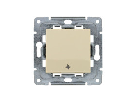 DANTE Łącznik krzyżowy z klawiszem bez ramki krem 450317 KOS
