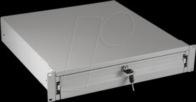 691646N.3 19" drawer, 3U, lockable, RAL7035