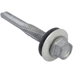 ForgeFix TechFast Hex Head Roof Screw Self-Drill Heavy Section 5.5x38mm Pack 100