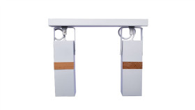 Kinkiet Lampa Ścienna Sandy Kolor Biały Metal, 2Xgu10 Ip20 92695-N Zuma Line