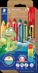 140 C6P1 Coloured pencils, 10 mm, hexagonal shape, 5 colours