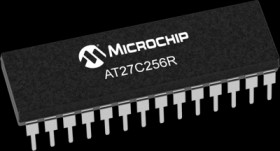 EEPROM memorie, 256 kbit, PDIP-28, Microchip AT27C256R-70PU
