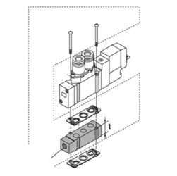 Płytka listwy SMC Blok połączeniowy SY7000