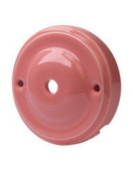 CERAMICZNA PODSUFITKA OKRĄGŁA 100mm JABŁUSZKO PASTELOWA ŁOSOSIOWA