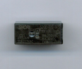 PRZEKAZNIK 12V 16A/250V S20E-12B-1AS (=HF115F/012-1HS3, NT75-1AS16) SHORI ZWIERNY