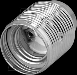 102842 E27 lamp holder, steel