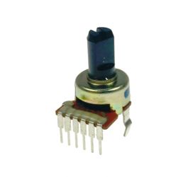 Potencjometr obrotowy B [liniowy] 2x50k, L=10