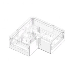 Złącze do taśmy LED hermetycznej - MCWP - MONO 10mm - COB/SMD - typ L - ED00033929
