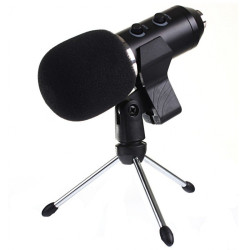 Mikrofon pojemnościowy NC-1 USB z uchwytem stereo,studyjny 30Hz-18Khz