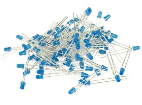 Opencircuit Blue 3mm diffuse LED - 50 pieces